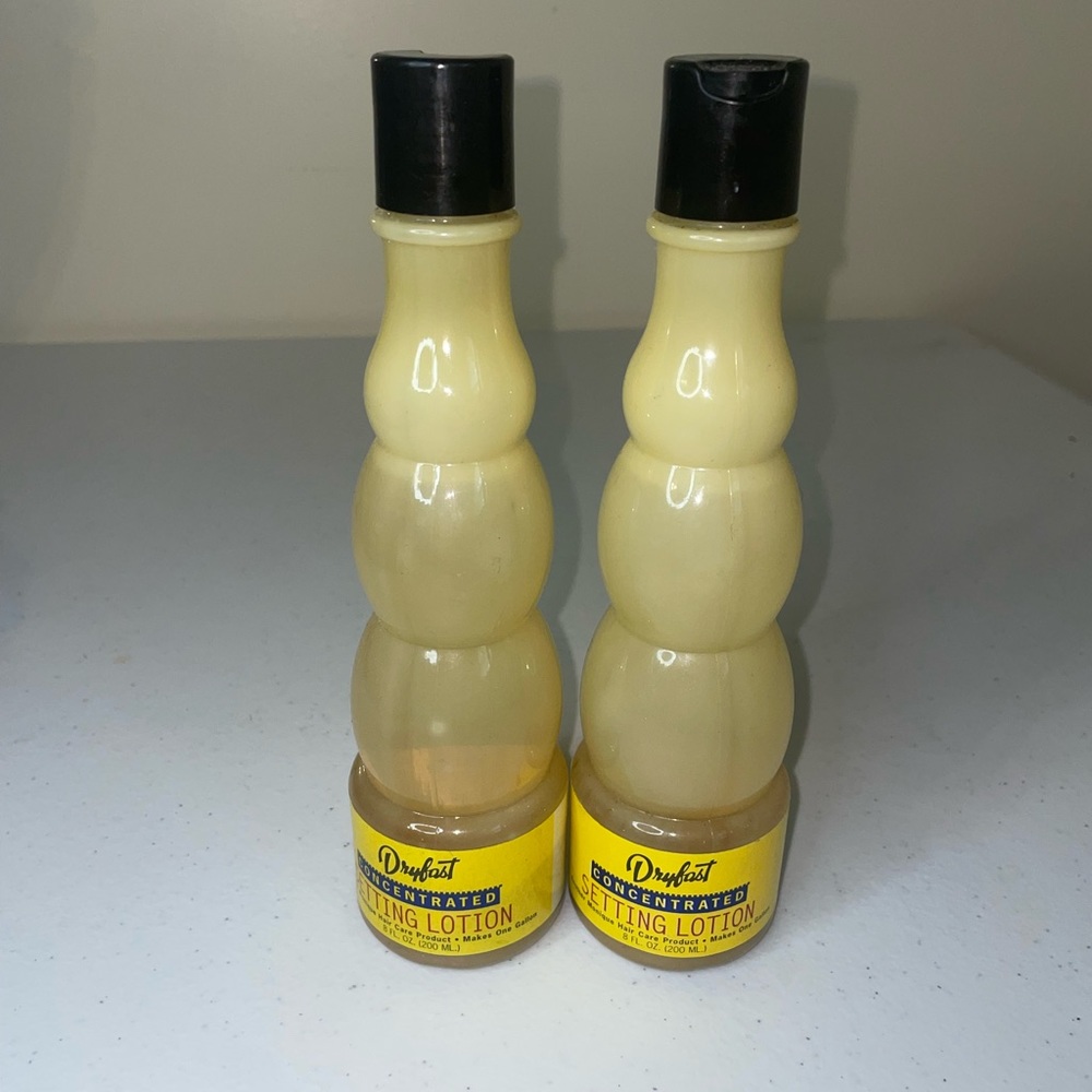 2 Dryfast Original Formula Natural, Organic Concentrated Setting Lotion 8 oz.